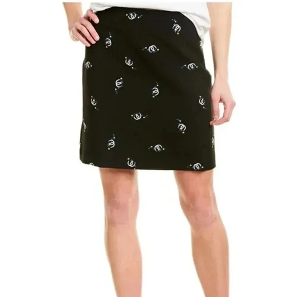 MAJE Horse shoe and stars embroidered skirt - Picture 2 of 10